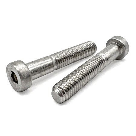Boltsandnuts.Com M8-1.25 Socket Head Cap Screw, Low Profile, Plain 18-8 Stainless Steel, 40 mm Length, 15 PK M8C40LSHCSA2/D-15